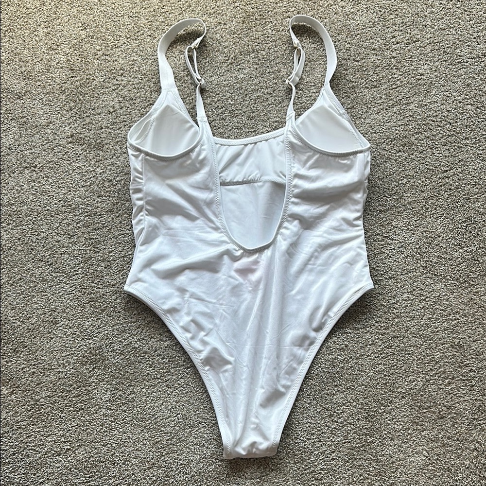 White One Piece Swimsuit - Picture 4 of 4